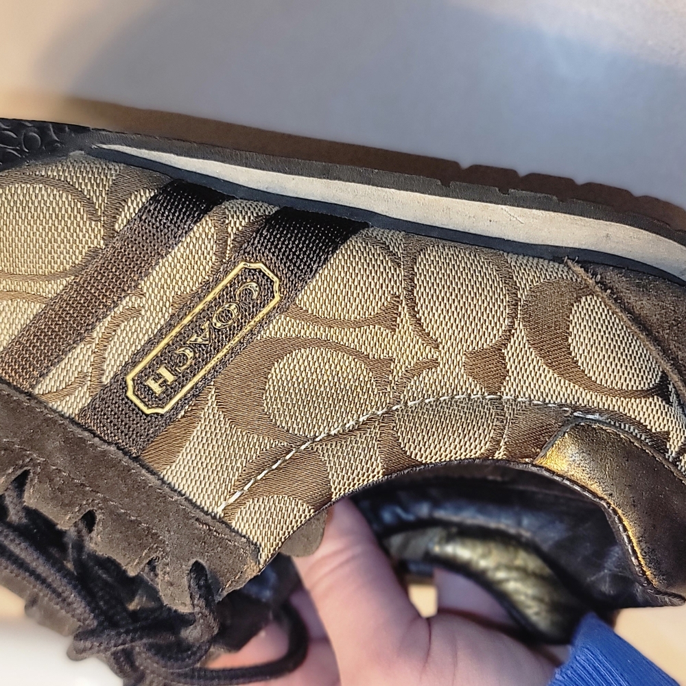 Coach Black brown Sneakers for Casual Style